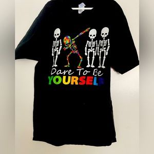 Dare to be Yourself Skeleton Tee T-shirt